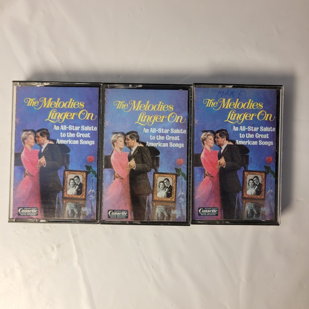 Reader's Digest The Melodies Linger On Cassette Set Great American Songs 3-Tape